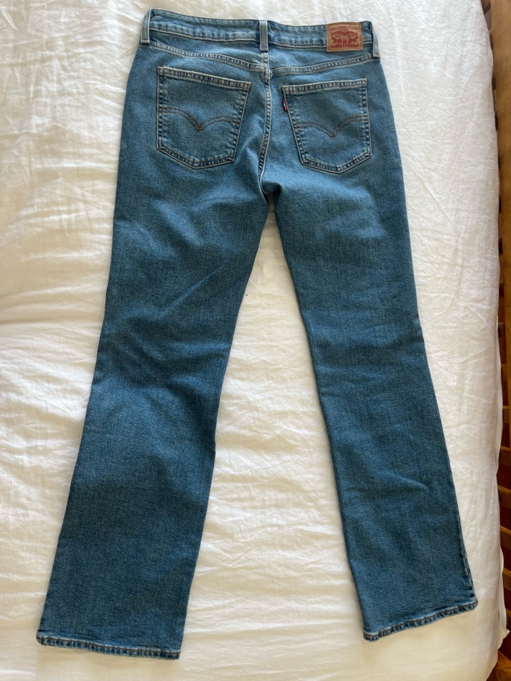 Levi's Women's Medium Blue superlow Boot-Cut Jeans - Picture 3 of 4